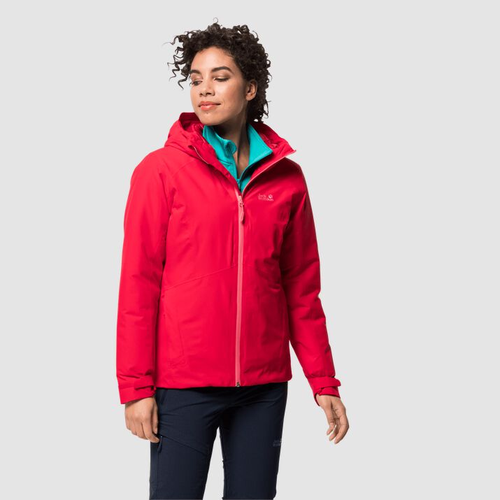 Chamarra Invierno Jack Wolfskin Argon Storm Mujer Rojos Mexico-1527698